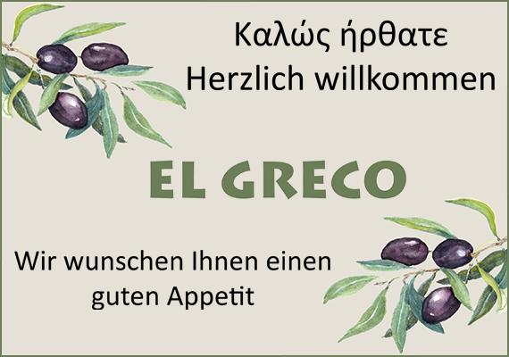 Griechische Restaurant "El Greco" in Friedberg
